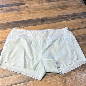Athleta Light Green Athletic Shorts